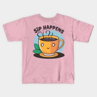 Sip Happens - cold brew coffee Kids T-Shirt